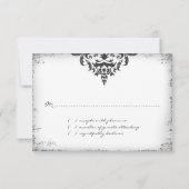 GC | Erika Vintage Ruby Red Damask RSVP (Dos)