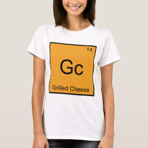 Gc - Gegrilde kaasschaafscheikunde symbool T-shirt