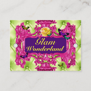 GC Glam Wonderland Roze Limoen Tuft Visitekaartje
