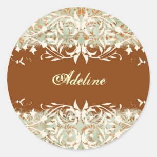 GC Gouden Meloen Verbrand Sinaasappel Ronde Sticker