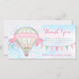 GC Hete Luchtballon Eerste Verjaardag Bedankt