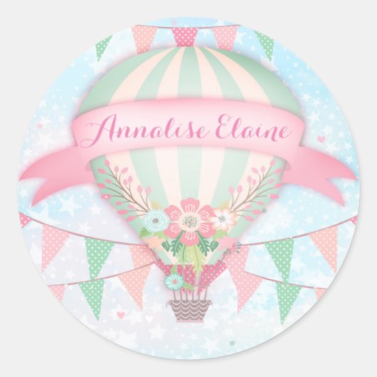 GC Hete Luchtballon Sticker (Voorkant)