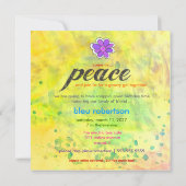 GC Hippy Tie Dye Invite 2 Kaart (Achterkant)