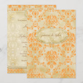 GC| Invitation de gâteaux sucrés| Crème orange (Devant / Derrière)