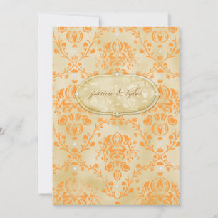 GC Invitation de gâteaux sucrés Crème orange