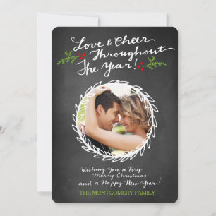 GC Love & Chever tout au long de Chalkboard Carte