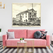 GC Ormerod, de Boat Builder, Asbury Park, NJ Canvas Afdruk (Insitu (Woonkamer))