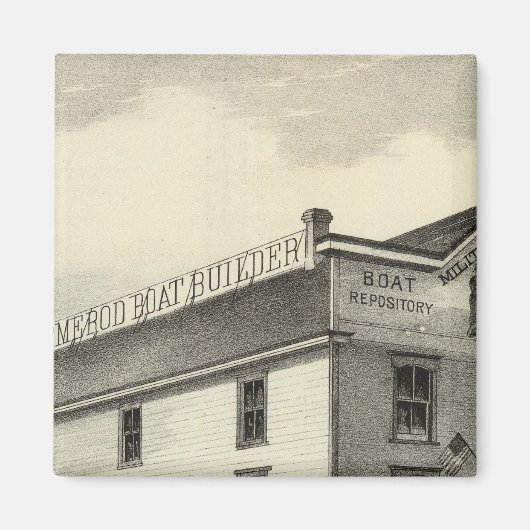 GC Ormerod, de Boat Builder, Asbury Park, NJ Magneet (Voorkant)