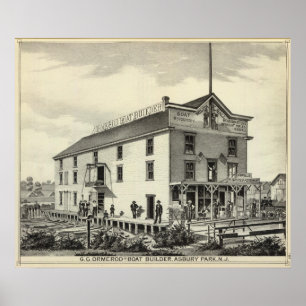 GC Ormerod, de Boat Builder, Asbury Park, NJ Poster