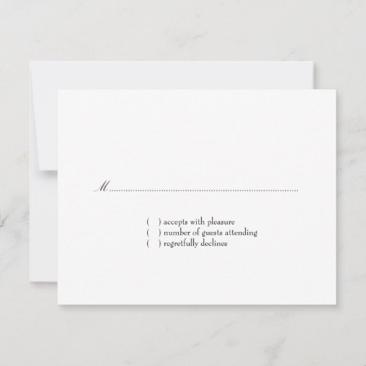 GC Plain White RSVP (Achterkant)