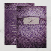 GC| Purple Rapture Invitation Vintage (Devant / Derrière)