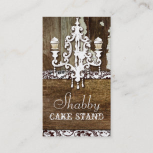 GC Shabby Cake Stand Chandelier Visitekaartje