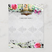 GC SHABBY  Charm Flyer Black Damask (Achterkant)