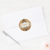 GC Shabby  Gouden Damast Sticker (Envelop)