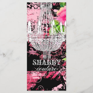 GC Shabby Wild Garden Couture Chandelier Menu