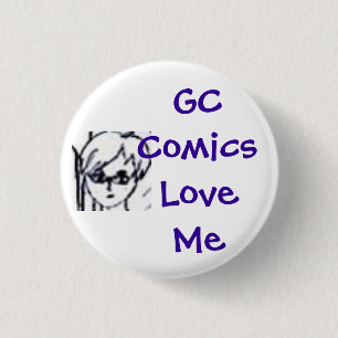 GC-strips houden van me Ronde Button 3,2 Cm