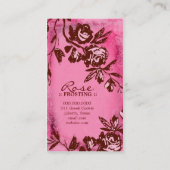 GC | Suikerroom Roos Visitekaartje (Achterkant)