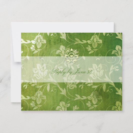 GC | Superbe Vintage de fleurs vertes RSVP (Devant)