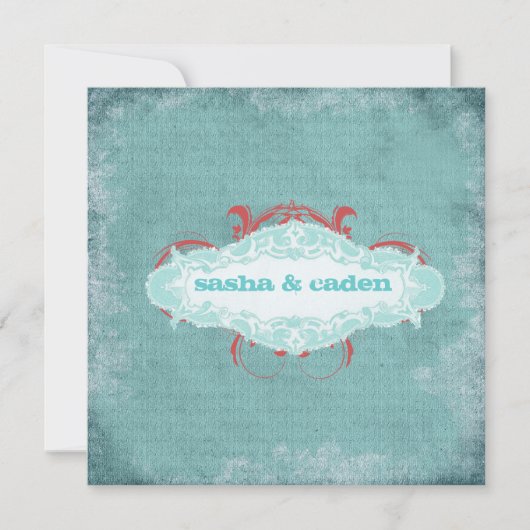 GC | Tantalizing Turquoise "Aged" | Goud metaal Kaart (Voorkant)