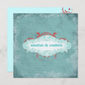 GC | Tantalizing Turquoise "Aged" | Goud metaal Kaart (Voorkant / Achterkant)