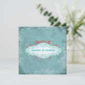 GC | Tantalizing Turquoise "Aged" | Goud metaal Kaart (Staand voorkant)