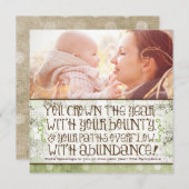 GC | U kweekte het Jaar psalm 65:11 Feestdagenkaart (Voorkant / Achterkant)