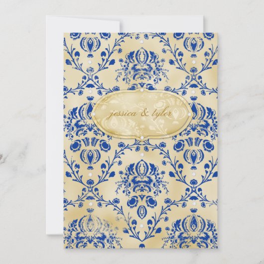 GC | Uitnodiging voor koekjes en koekjes |Blauwbes (Voorkant)