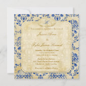 GC | Uitnodiging voor koekjes en koekjes |Blauwbes (Achterkant)