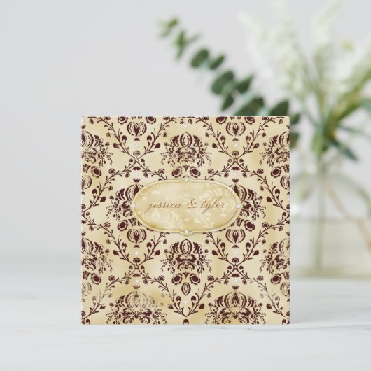 GC | Uitnodiging voor koekjes en koekjes | Chocola (Staand voorkant)