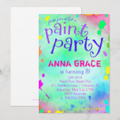 GC Verfpartij Birthday Kaart (Voorkant / Achterkant)