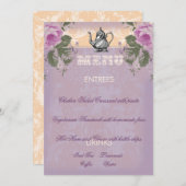 GC Vintage Bruilofts Thee Party Menu (Voorkant / Achterkant)