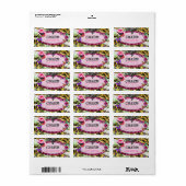 GC Whimsical  Charm Pink Bee Etiket (Full Sheet)