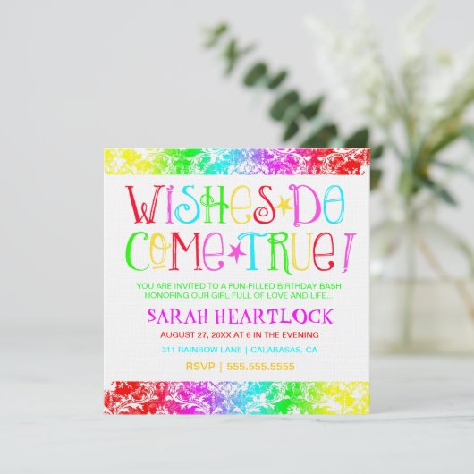 GC wil dat je echte regenboogschuimster krijgt Kaart (Staand voorkant)