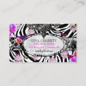 GC |  Zebra Charm. Visitekaartje (Achterkant)