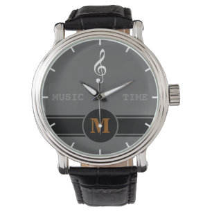 Gclef Music Time gepersonaliseerd Horloge