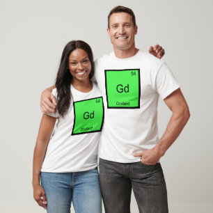 Gd - Godard Grappige Scheikunde Element Symbool T- T-shirt