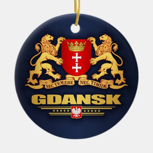 Gdansk COA Keramisch Ornament (Voorkant)