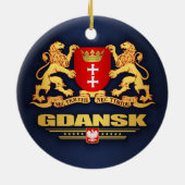 Gdansk COA Keramisch Ornament (Achterkant)