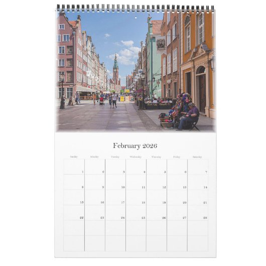Gdańsk - Danzig - Polen - Europa Kalender (Feb 2026)