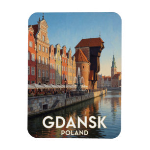 Gdańsk Lange Markt Polen Reis Scène Magneet
