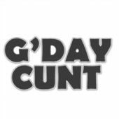 Gday C#NT Sticker (Voorkant)