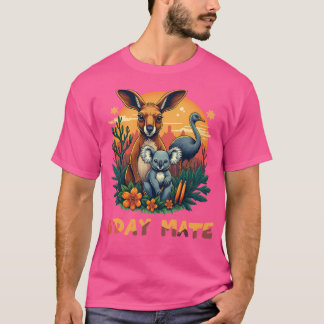 G'Day Mate - Aussie Wildlife Illustratie - Kangar T-shirt