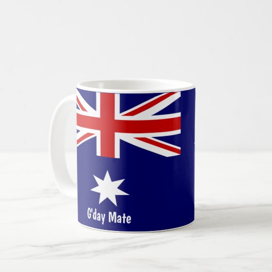 G'day Mate Australian Flag Mug (Devant gauche)