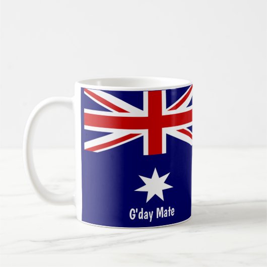 G'day Mate Australian Flag Mug (Gauche)