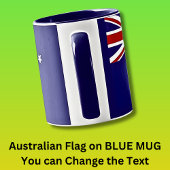 G'day Mate Australian Flag op Blue Combo Mok