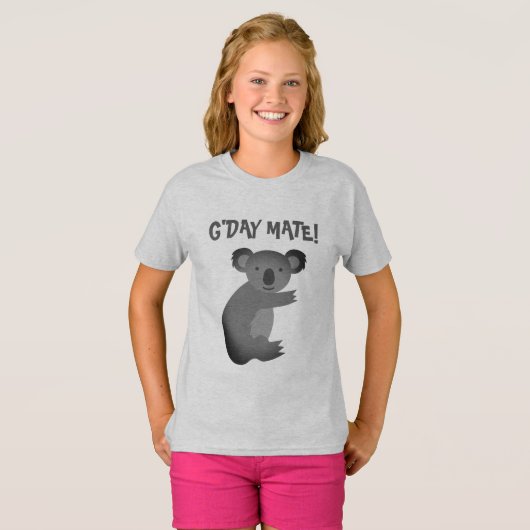 G'Day Mate Australian koala bear T-shirt pour enfa (Devant entier)