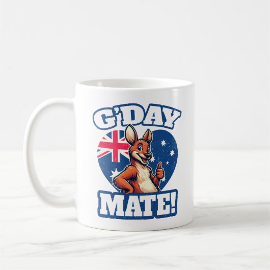 G'day Mate Australische Slang Koffiemok (Links)