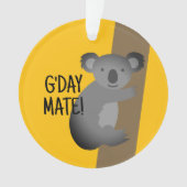 G'day Mate Grappig Australisch koala beer ornament (voorkant)