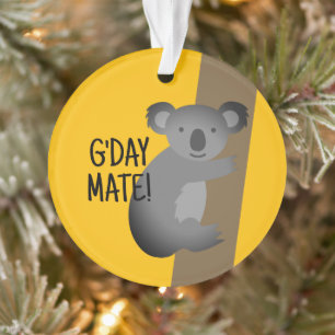 G'day Mate grappige Australische koala beer orname Ornament