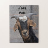 G'day mate lachende geitenpuzzel legpuzzel (Verticaal)